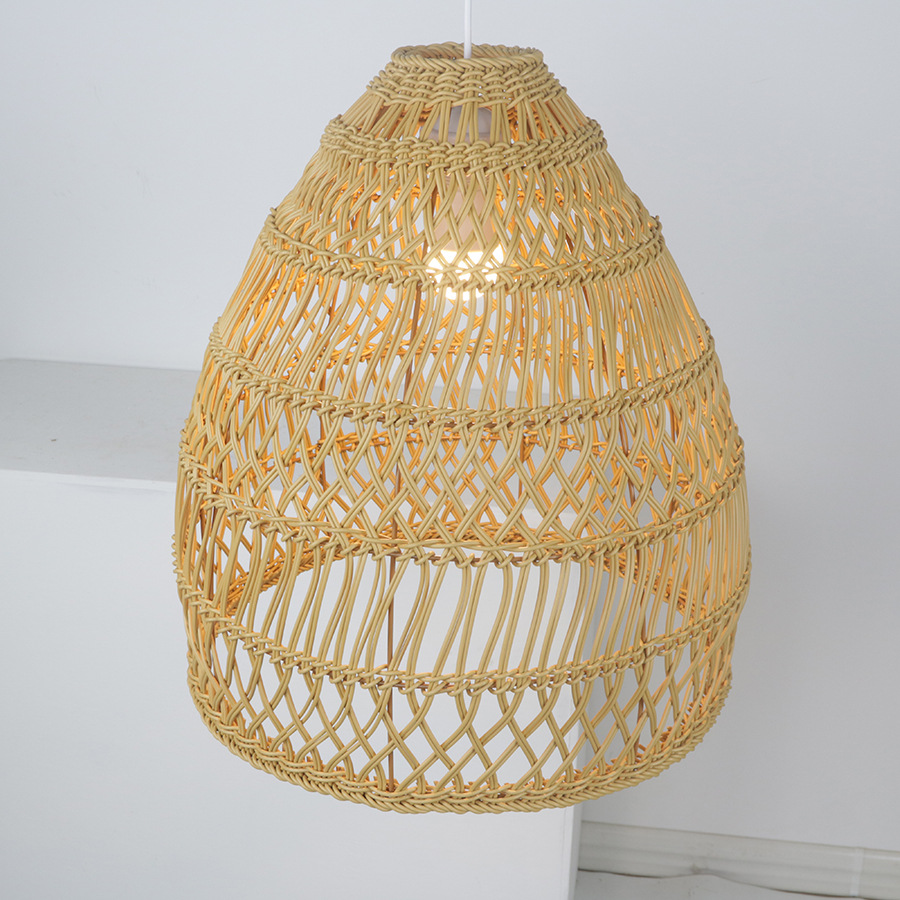 Wood Sheep Zen B&B Tea Room Chandelier Restaurant Rattan Bedroom Study Retro Wasabi Style Handmade Rattan Art Light